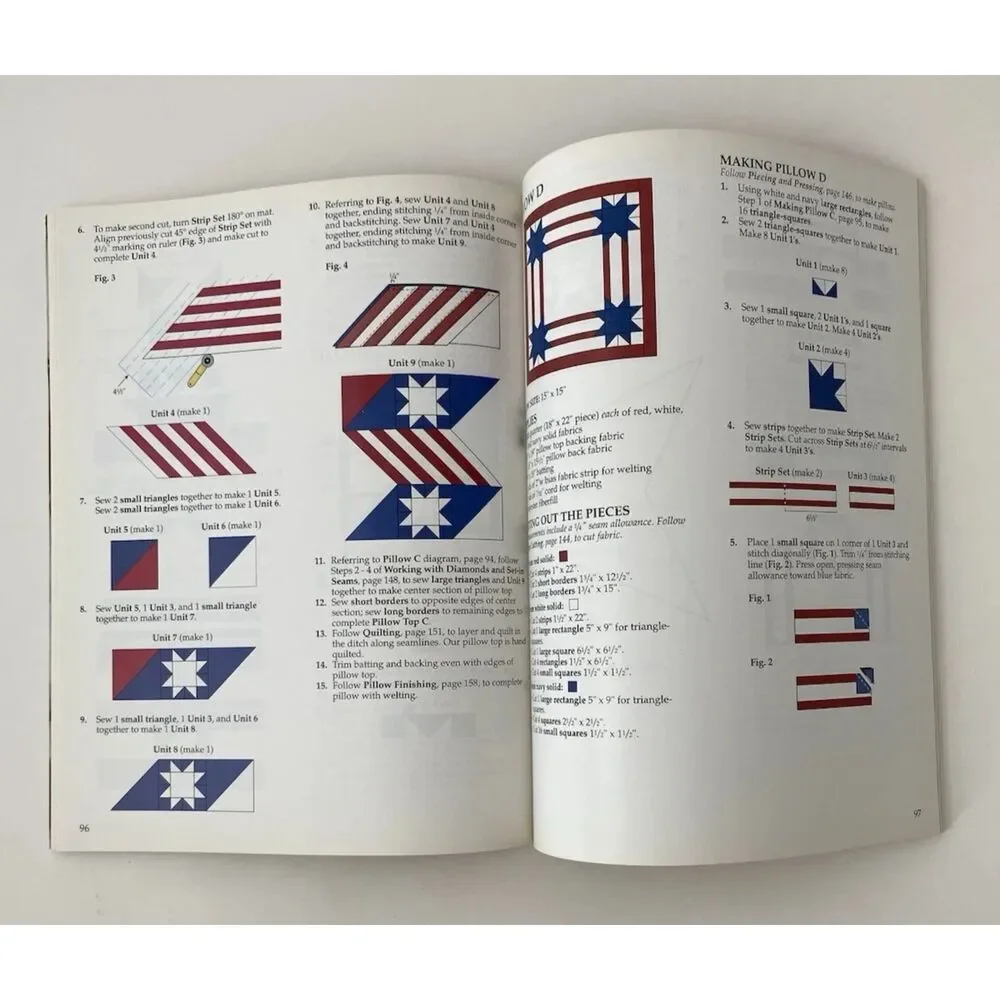 Quick-Method Liberty Quilts Book By Leisure Arts 1996 Paperback (VTG)